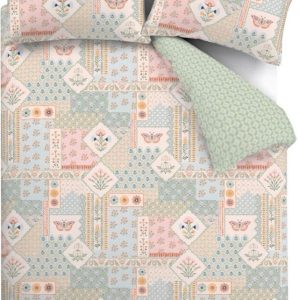 Povlečení na jednolůžko 135x200 cm Folk Patchwork – Catherine Lansfield