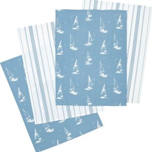 Bavlněné utěrky v sadě 4 ks 50x70 cm Salcombe Boats – Catherine Lansfield