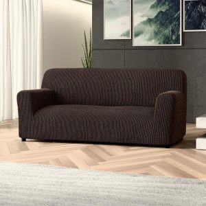 Bielastické potahy COSTINA tabáková trojkřeslo (š. 170 - 220 cm)