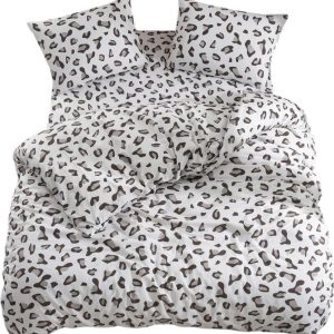 Bílo-šedé povlečení na dvoulůžko/prodloužené s prostěradlem/4dílné 200x220 cm Modern – Mila Home