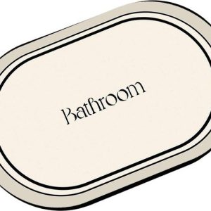 Krémová koupelnová předložka 60x100 cm Farbelle – Foutastic