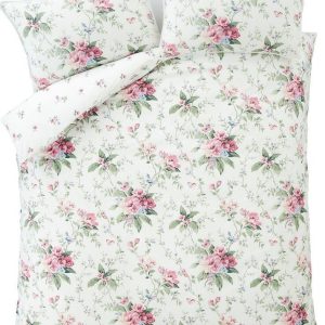Krémové povlečení na dvoulůžko 200x200 cm Bridgerton Penelope Floral – Catherine Lansfield
