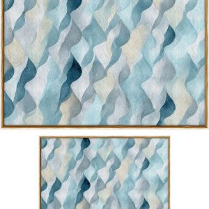 Modré koupelnové předložky v sadě 2 ks 60x100 cm – Foutastic