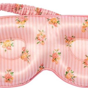 Oranžová/růžová hedvábná maska na spaní Contour Petal – slip