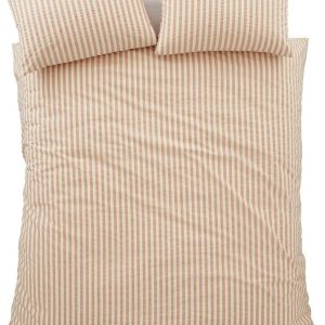 Oranžové povlečení na jednolůžko 135x200 cm Cotton Rich Woven Stripe – Pineapple Elephant