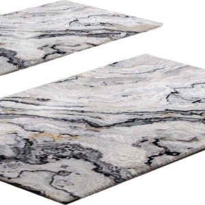 Šedobéžové koupelnové předložky v sadě 2 ks 60x100 cm CT – Foutastic