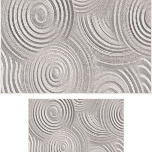 Světle šedé koupelnové předložky v sadě 2 ks 60x100 cm – Foutastic