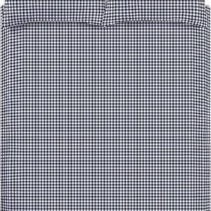 Tmavě modré povlečení na jednolůžko 135x200 cm Bamford Gingham Check – Catherine Lansfield