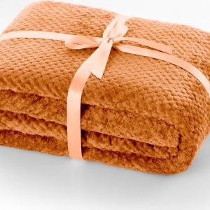 Tmavě oranžová deka z mikrovlákna DecoKing Henry