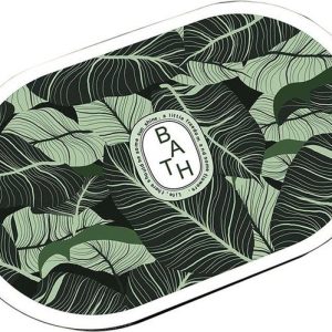 Zelená koupelnová předložka 60x100 cm Aleas – Foutastic