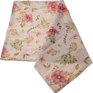 Běhoun na stůl s příměsí lnu 40x140 cm – Dakls