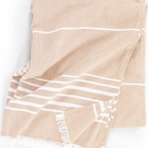 Béžová bavlněná deka 150x200 cm Solene – Tiseco Home Studio