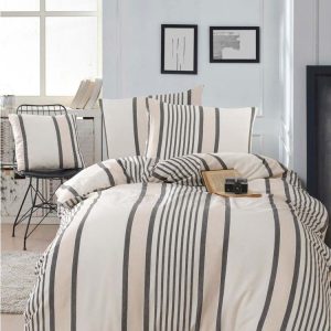 Béžové povlečení na jednolůžko 140x200 cm Astana – Mijolnir