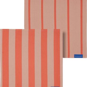 Textilní ubrousky v sadě 2 ks Stripes – Mette Ditmer Denmark
