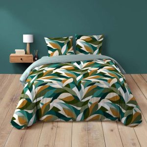 3dílné bavlněné povlečení na dvoulůžko/prodloužené 240x220 cm Swan – douceur d'intérieur