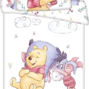 Bavlněné dětské povlečení do postýlky 100x135 cm Winnie the Pooh "Pooh Hugs" – Jerry Fabrics