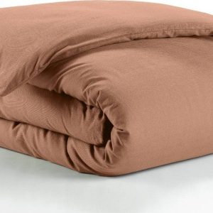 Bavlněný povlak na peřinu na jednolůžko v lososové barvě 140x200 cm Lina – douceur d'intérieur