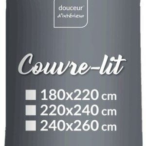 Béžový přehoz 220x240 cm Adele – douceur d'intérieur