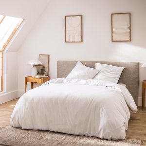 Bílé 3dílné bavlněné povlečení na dvoulůžko/prodloužené 240x220 cm Meline – douceur d'intérieur