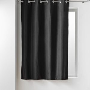 Černý termo/dimout závěs z mikrovlákna 135x180 cm Micropolar – douceur d'intérieur