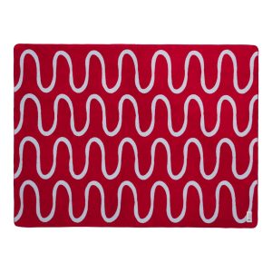 Červená deka 150x200 cm Swirl – noo.ma