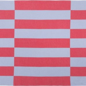 Červená/světle modrá bavlněná plážová osuška 100x160 cm Su – noo.ma