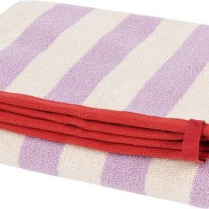 Froté bavlněná osuška v levandulové barvě/krémová 70x140 cm Gobo – noo.ma