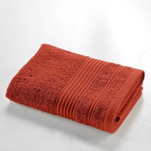 Froté bavlněný ručník v cihlové barvě 50x90 cm Tendresse – douceur d'intérieur