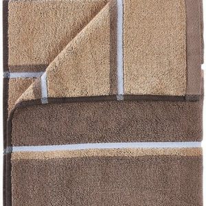 Hnědá/béžová bavlněná osuška 70x140 cm Sauna – Zone
