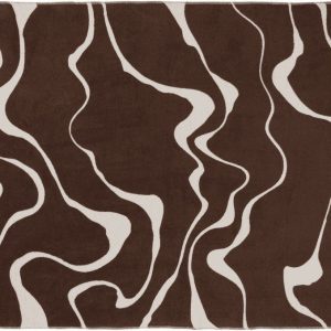 Hnědá/krémová deka 150x200 cm Felu – noo.ma