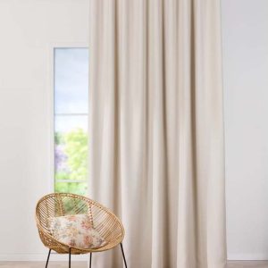 Krémový závěs na háčky 140x260 cm – Mendola Fabrics