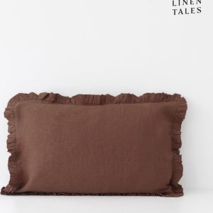Lněný povlak na polštář 50x60 cm Chocolate – Linen Tales