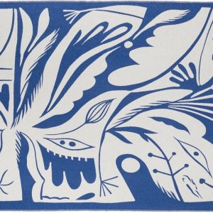 Modrá deka 165x200 cm Lino – noo.ma