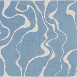 Modrá/krémová deka 150x200 cm Felu – noo.ma