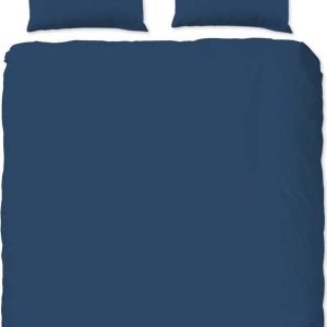 Modré bavlněné povlečení na dvoulůžko Good Morning Universal