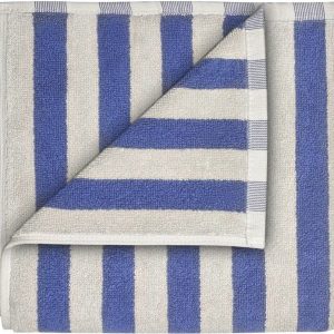 Modré/krémové froté ručníky v sadě 2 ks z bio bavlny 30x50 cm Arto – Blomus