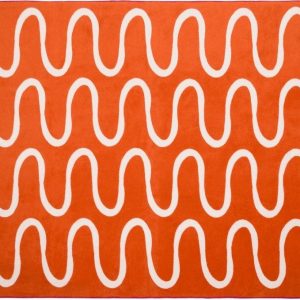 Oranžová deka 150x200 cm Swirl – noo.ma