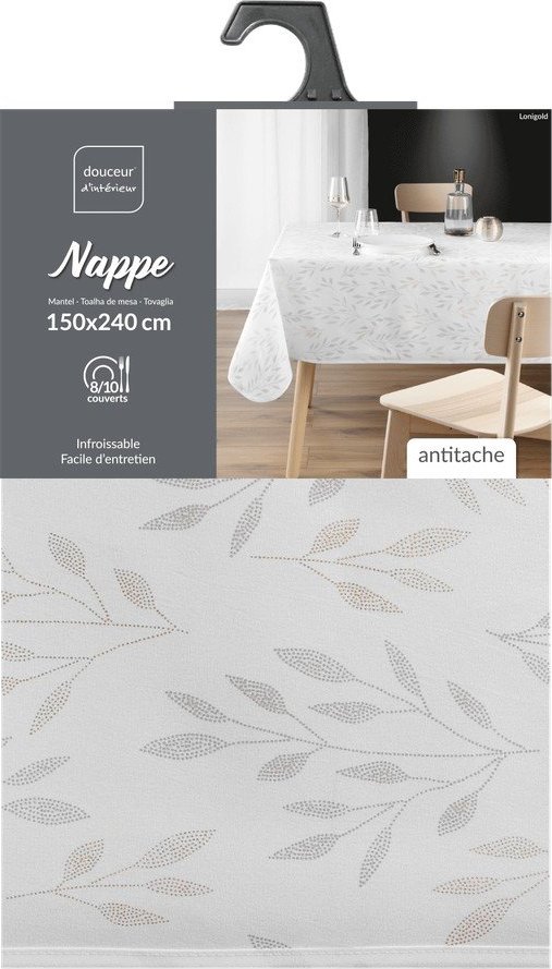 Pratelný ubrus 150x240 cm Lonigold – douceur d'intérieur