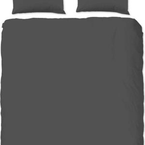 Šedé bavlněné povlečení na dvoulůžko Good Morning Universal
