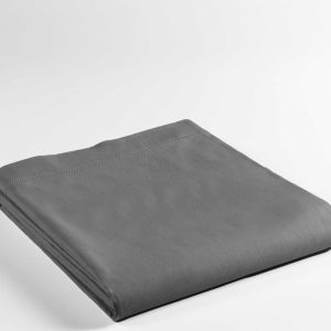 Šedé bavlněné prostěradlo 240x300 cm Lina – douceur d'intérieur