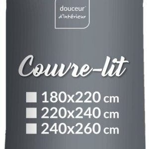 Šedý přehoz 240x260 cm Adele – douceur d'intérieur