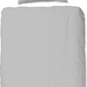 Světle šedé bavlněné povlečení na jednolůžko Good Morning Universal