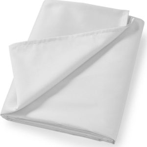 Světle šedé prostěradlo z bavlněného saténu 275x275 cm Cotton Sateen – Bianca