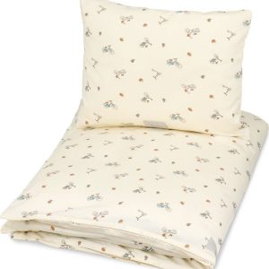 Světle žluté dětské povlečení na jednolůžko z bio bavlny 140x200 cm Bicycles – Cam Cam Copenhagen