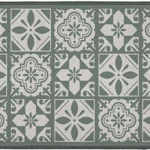 Zelená textilní koupelnová předložka 50x120 cm Constantine – douceur d'intérieur