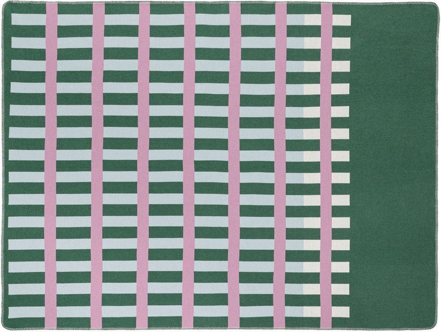 Zelená/růžová deka 160x200 cm Onu – noo.ma