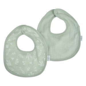 Zelené mušelínové bryndáky v sadě 2 ks – Bébé Douceur