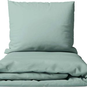 Zelené povlečení na dvoulůžko z mikrosaténu 200x200 cm Basic – Bonami Essentials