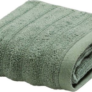 Zelený froté bavlněný ručník 30x50 cm Maya – douceur d'intérieur