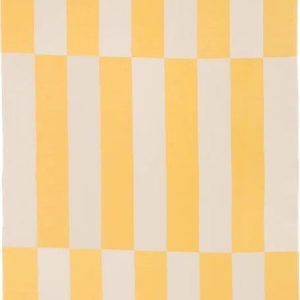 Žlutá bavlněná plážová osuška 100x160 cm Su – noo.ma